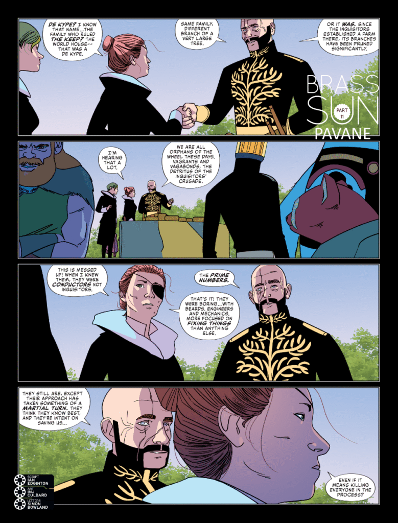 2000AD Prog 2460 - BRASS SUN // PAVANE by Ian Edginton (Writer) INJ Culbard (Artist) Simon Bowland (Letterer)