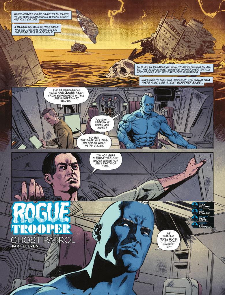 2000AD Prog 2460 - ROGUE TROOPER // GHOST PATROL
by Alex de Campi (Writer) Neil Edwards (Artist) Matt Soffe (Colourist) Jim Campbell (Letterer)