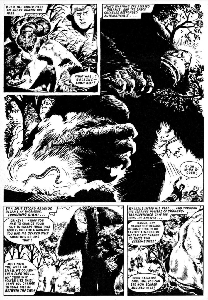 It’s OK, chums – Galaxus survived the snake attack as only he could!