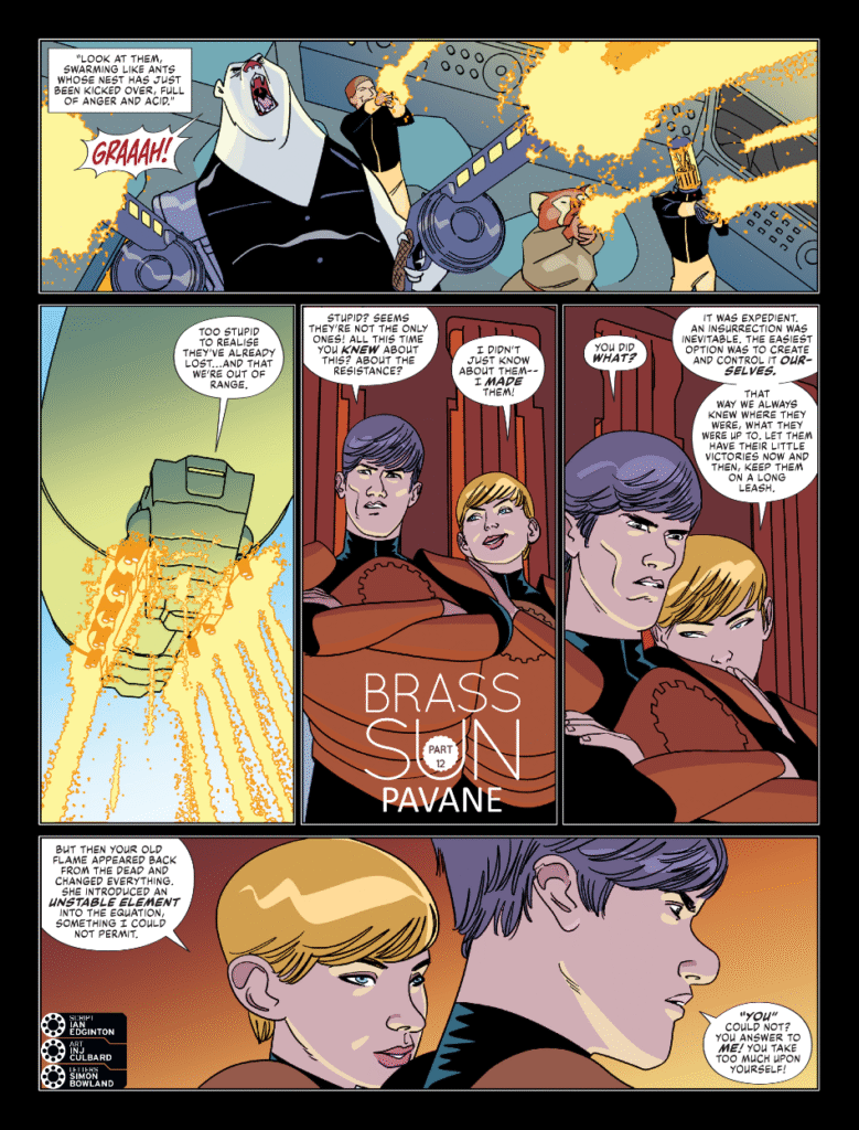 2000AD Prog 2461 - BRASS SUN // PAVANE
by Ian Edginton (Writer) INJ Culbard (Artist) Simon Bowland (Letterer)