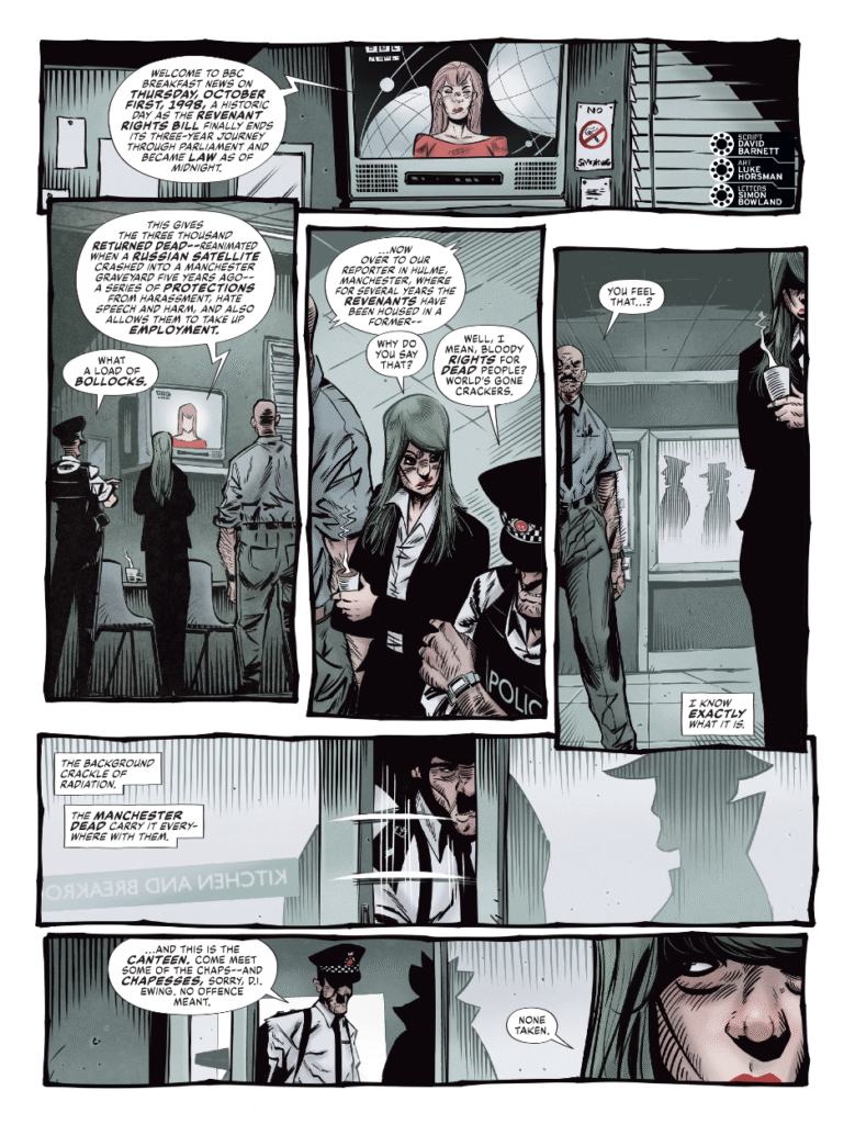 2000AD Prog 2461 - DEAD TOWN
by David Barnett (Writer) Luke Horsman (Artist) Simon Bowland (Letterer)