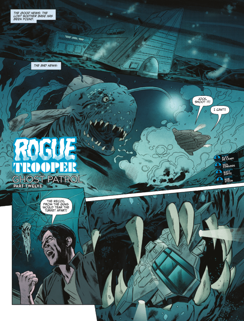 2000AD Prog 2461 - ROGUE TROOPER // GHOST PATROL
by Alex de Campi (Writer) Neil Edwards (Artist) Matt Soffe (Colourist) Jim Campbell (Letterer)