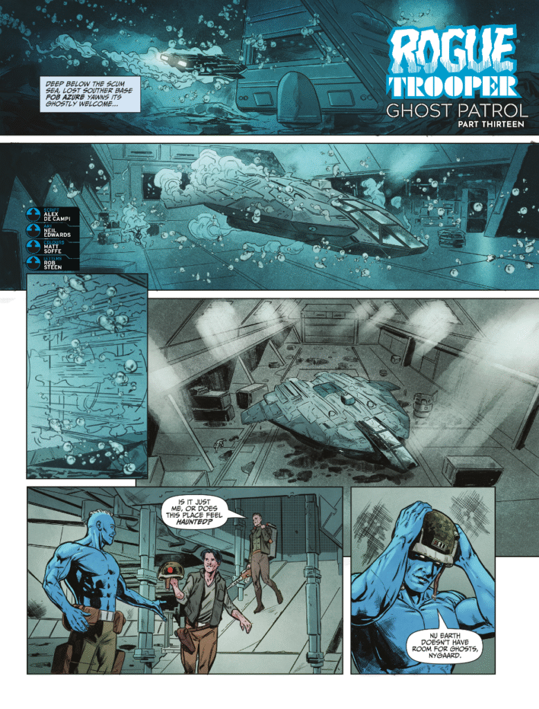 ROGUE TROOPER // GHOST PATROL
by Alex de Campi (Writer) Neil Edwards (Artist) Matt Soffe (Colourist) Jim Campbell (Letterer)