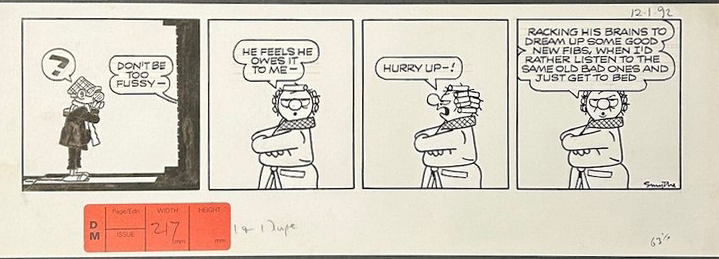 "Andy Capp" by Reg Smythe, for 12th January 1992