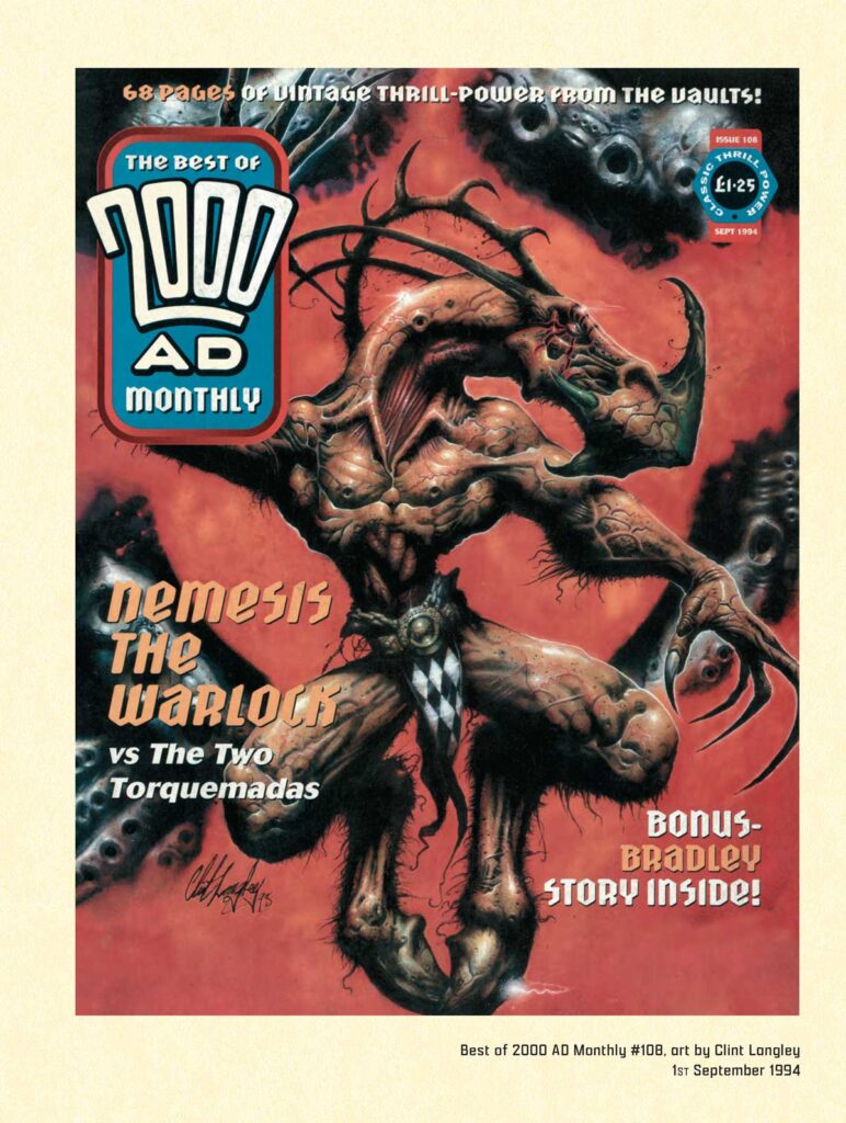 2000AD Definitive Edition - Nemesis the Warlock Volume 4 - Best of 2000AD 108 cover by Clint Langley