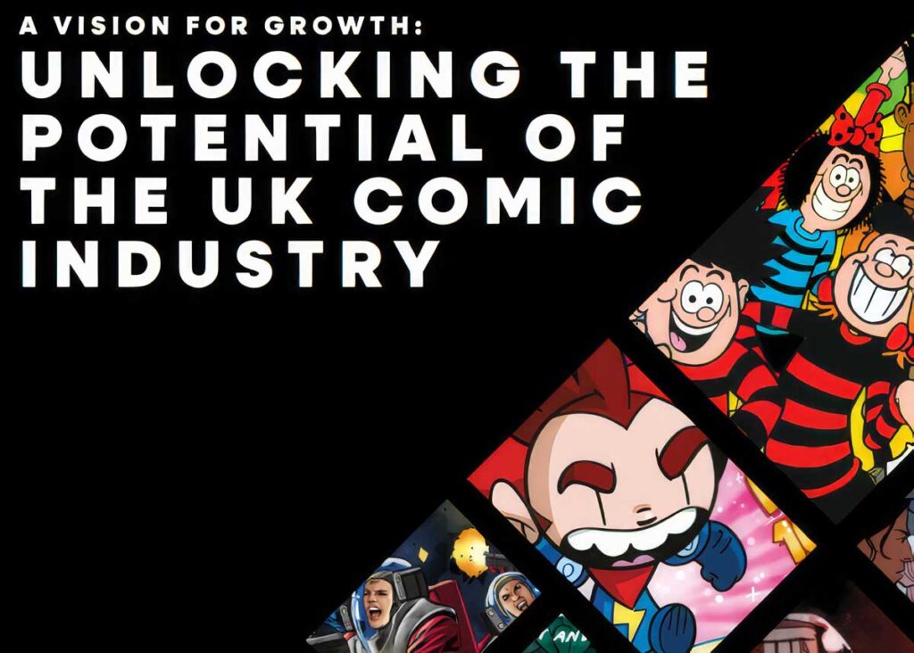 Comic Book UK's "Vision for growth" white paper graphic (2025)