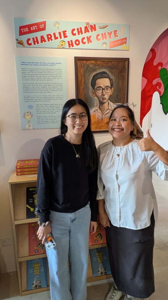 The Art of Charlie Chan Hock Chye by Sonny Liew 2025 Exhibition - Curators Kai Litip and Rachel Lim