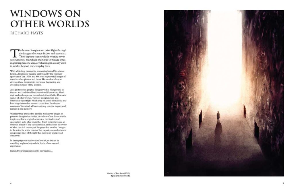 First Light: The Science Fiction Art of Alex Storer - Sample Spread