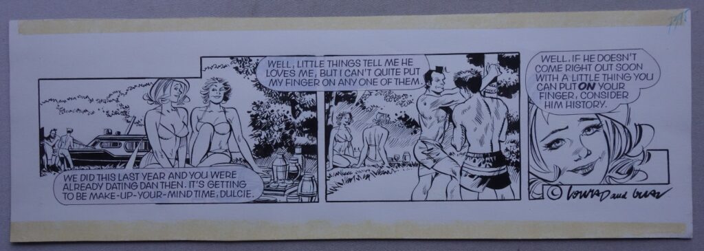 George and Lynn Original Comic Art Josep Gual The Sun Newpapaper circa 1980s
