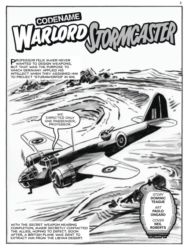 Commando 5913 (For Action and Adventure): Codename Warlord: Stormcaster Story: Dominic Teague | Art: Paolo Ongaro | Cover: Neil Roberts