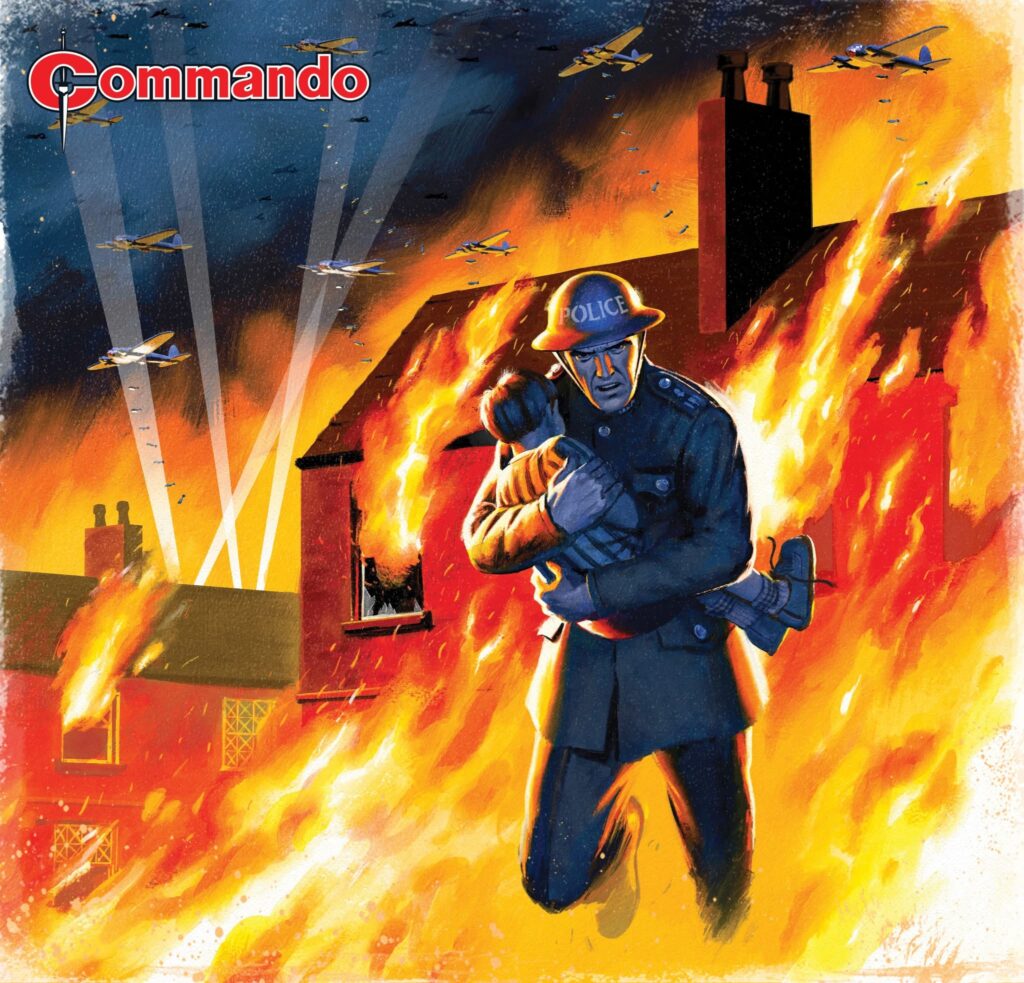 Commando 5911 (Home of Heroes): Fear of Fire Story: Colin Maxwell | Art: Mike Collins | Cover: Neil Roberts