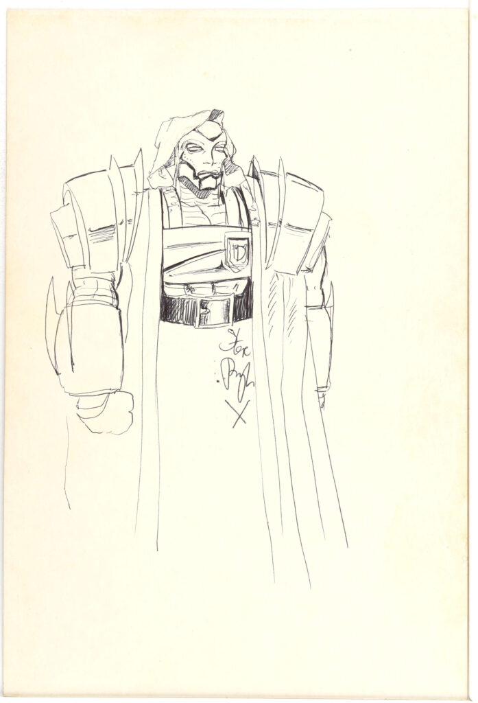 Steve Pugh an original artwork of Doctor Doom from Marvels Fantastic Four (1996)