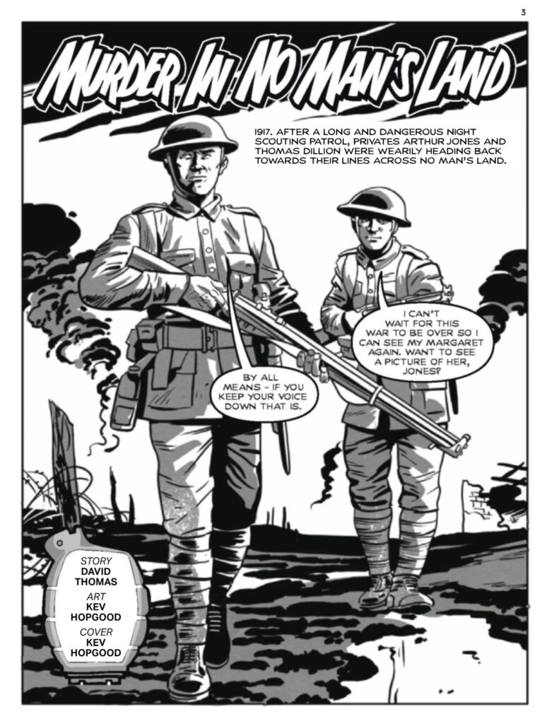 Commando 5921: Murder in No Man’s Land
Writer: David Thomas | Artist and Cover Artist: Kev Hopgood