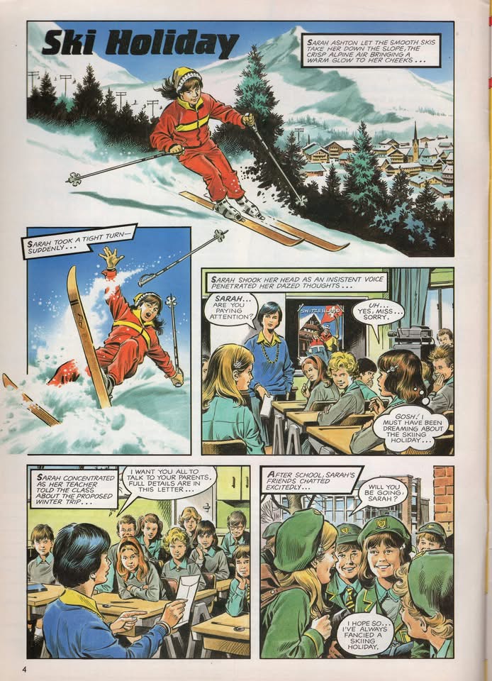 Piggy Press No. 9: “Ski Holiday”, art by Mike Noble