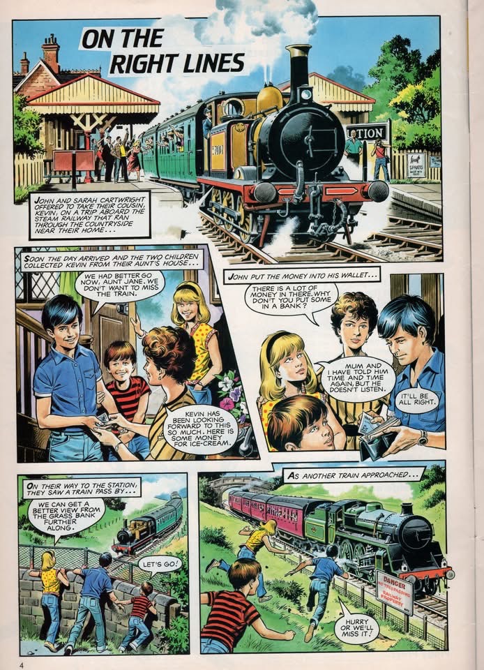 Piggy Press No. 11: “On the Right Lines”, art by Mike Noble