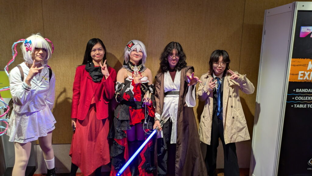 Elio as Castiel; Alex as "Generic Jedi"; Kiriya as Lunar Vow; Amber as Carmen Sandiego; and Eli as Kangee