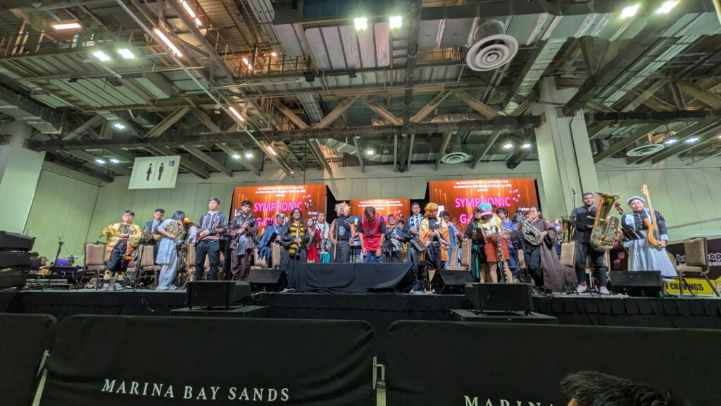 The 75-piece orchestra receiving applause and appreciation