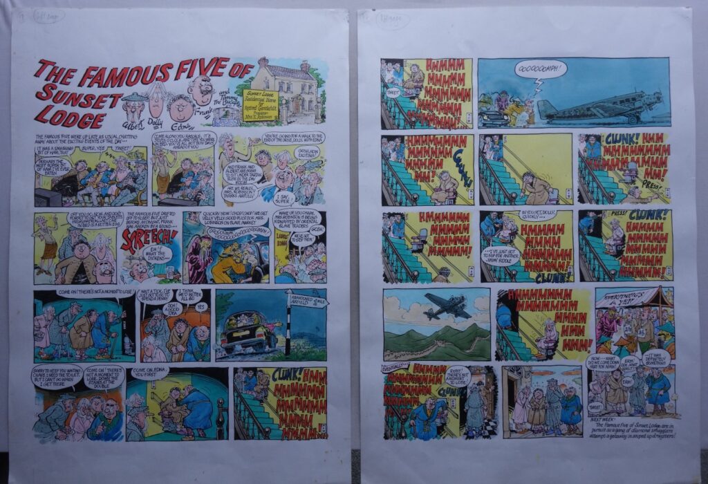 Viz Johnny Fartpants Original Artwork by Brian Walker - The Famous Five