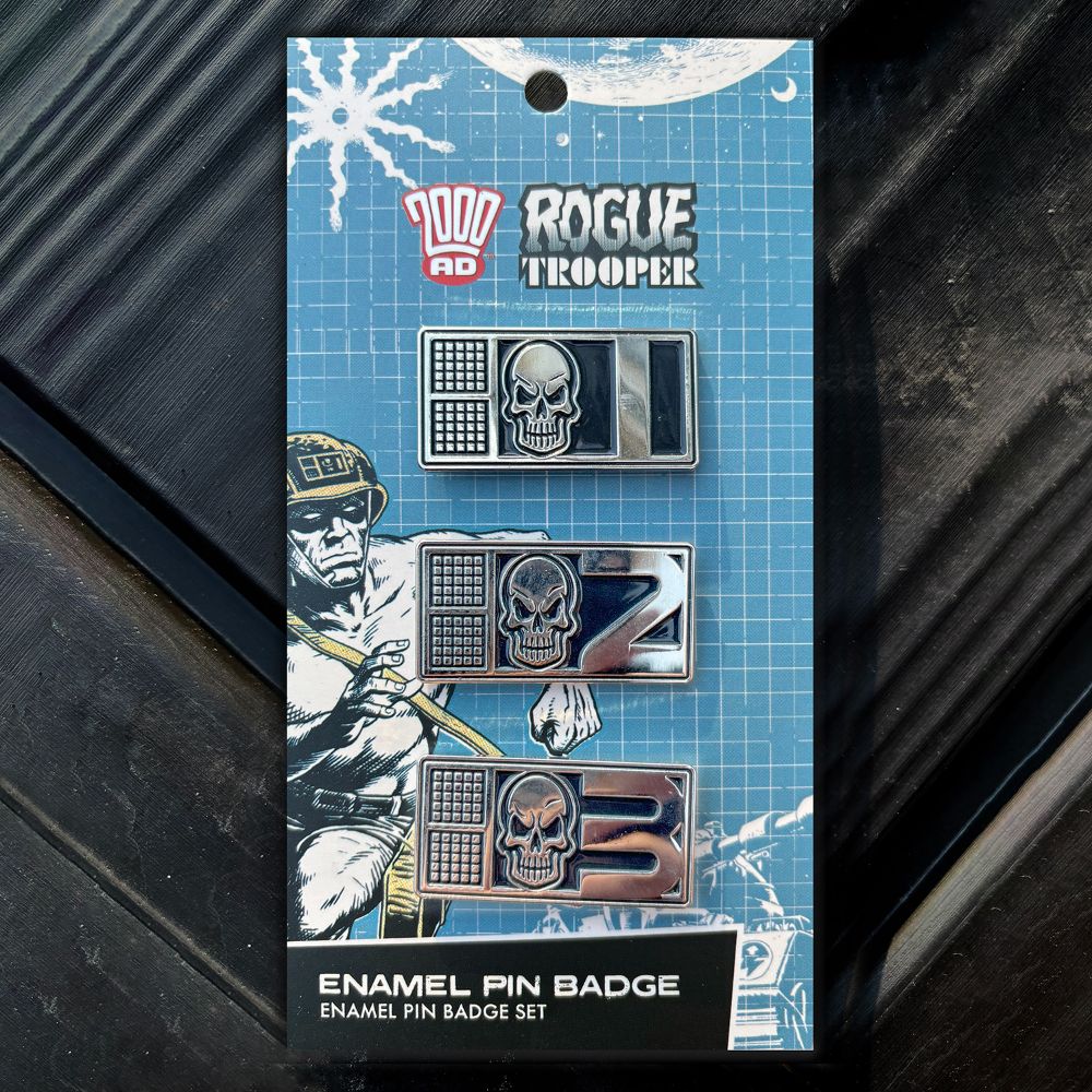 2000Ad/ Rebellion - Exclusive Forbidden Planet Merchandise 2025 - 2000 AD: Rogue Trooper: Enamel Pin Badge Set: Biochips