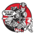 2000Ad/ Rebellion - Exclusive Forbidden Planet Merchandise 2025 - 2000 AD: Judge Dredd: Enamel Pin Badge: You’re Next, Punk!