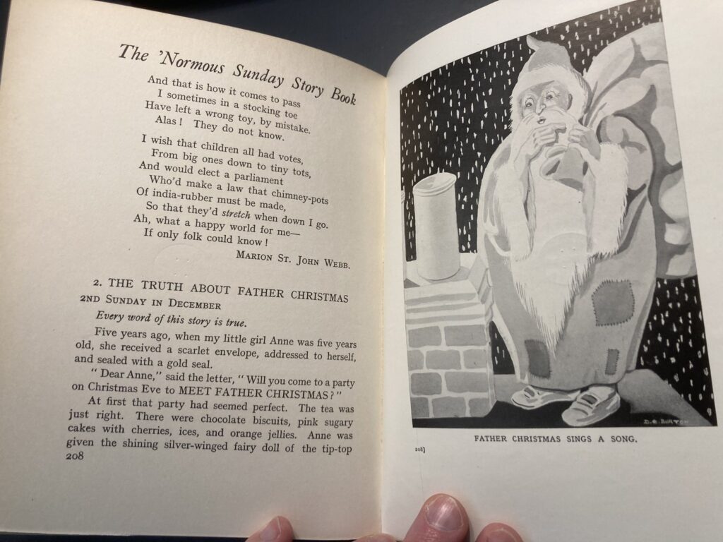 The Truth About Father Christmas, the short story from the 1925 anthology The 'Normous Sunday Story Book (copyright remains with Twigg's family) | Via BBC Century