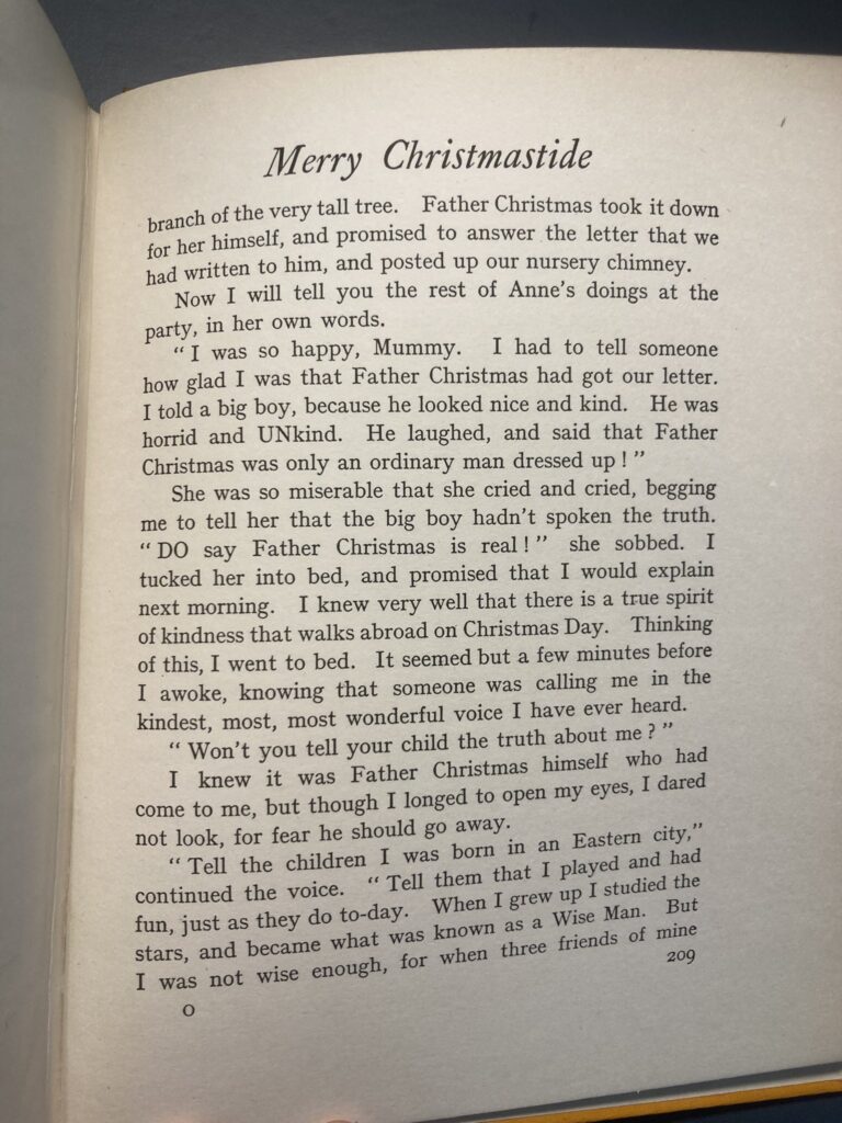 The Truth About Father Christmas, the short story from the 1925 anthology The 'Normous Sunday Story Book (copyright remains with Twigg's family) | Via BBC Century