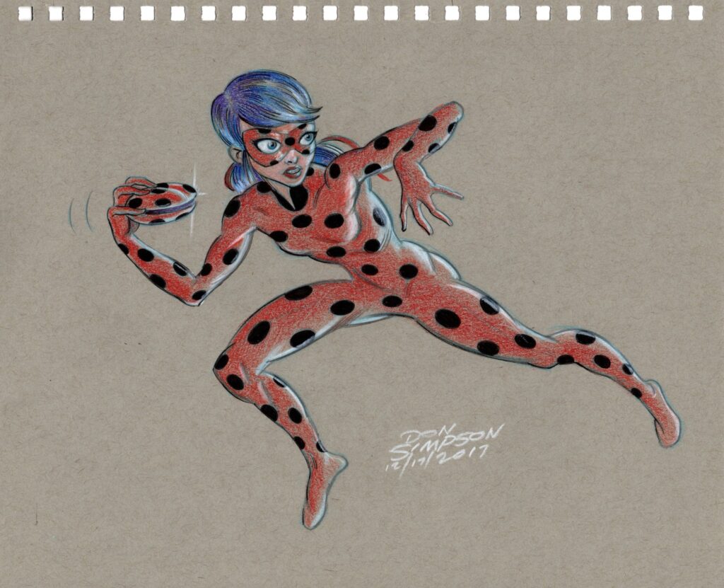 Miraculous Ladybug Illustration Original Art (2017) by Don Simpson