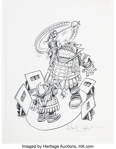 Robot Warriors Original Art (circa 1990s) by Hunt Emerson