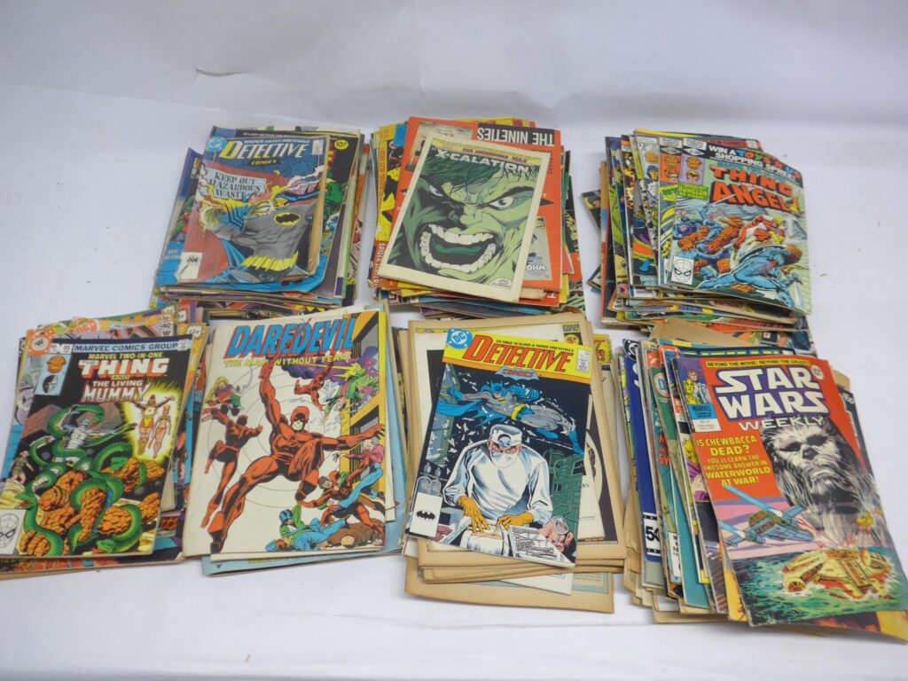 A collection of Marvel, DC, Alan Class and other comic books, circa 1970s-1990s, including Batman, The Thing, Star Wars, The Man Called Nova #1, The Titans, etc. (approx. 200)
