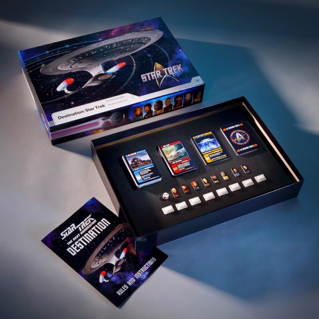 Challenge your friends to a race through seven years of Star Trek: The Next Generation with the Destination Board Game, a brand new board game from Master Replicas. 