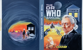 The art for the cover of the very first Doctor Who Annual by Stanley Freeman via Matt Carter on Comic Art Fans