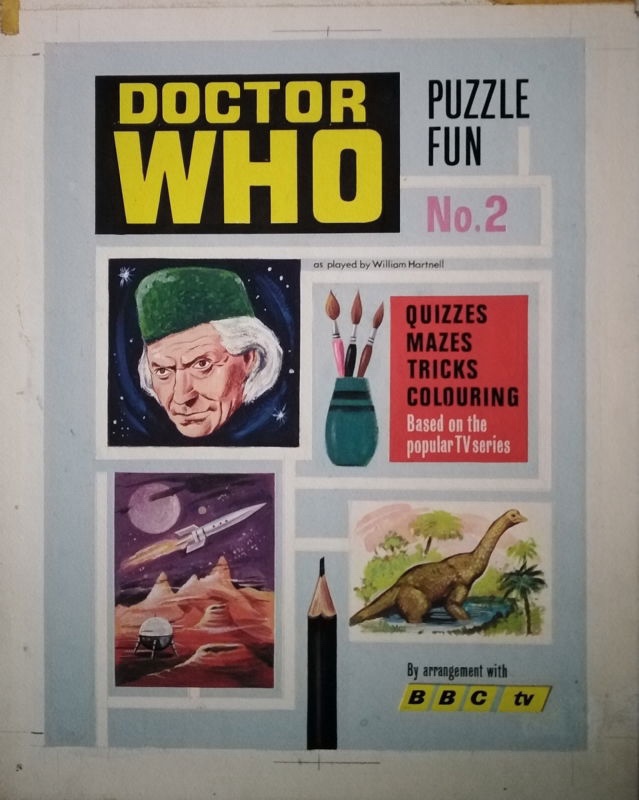 Doctor Who Puzzle Fun - cover art by Stanley Freeman