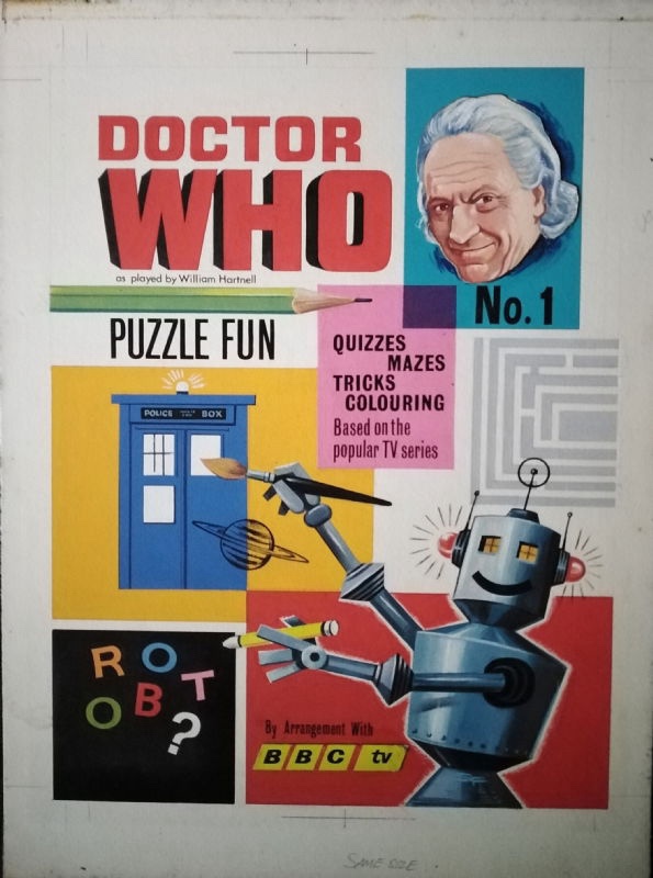 Doctor Who Puzzle Fun - cover art by Stanley Freeman