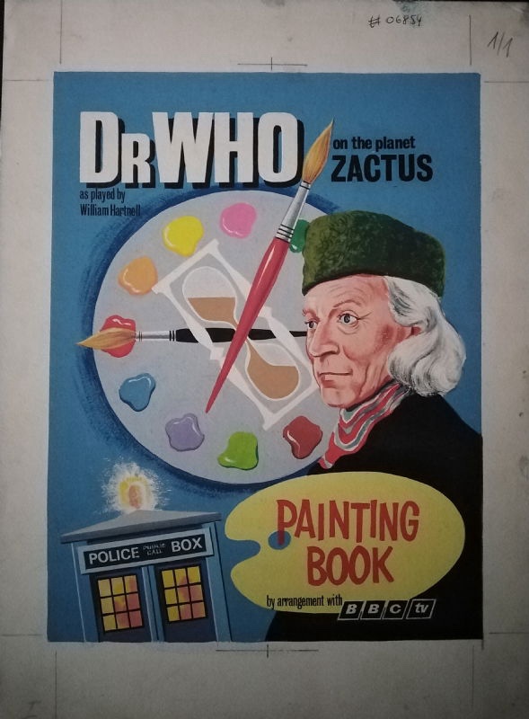 Doctor Who Painting Book - cover art by Stanley Freeman