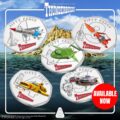 The Westminster Collection’s Thunderbirds 50p official coins designed by Lee Sullivan