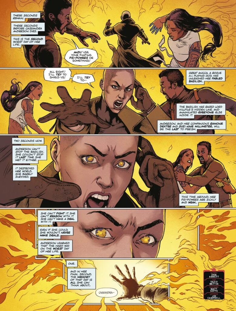 2000AD Prog 2463 - AZIMUTH // BETTER THE DEVIL YOU KNOW
by Dan Abnett (Writer) Tazio Bettin (Artist) Matt Soffe (Colourist) Jim Campell (Letterer)