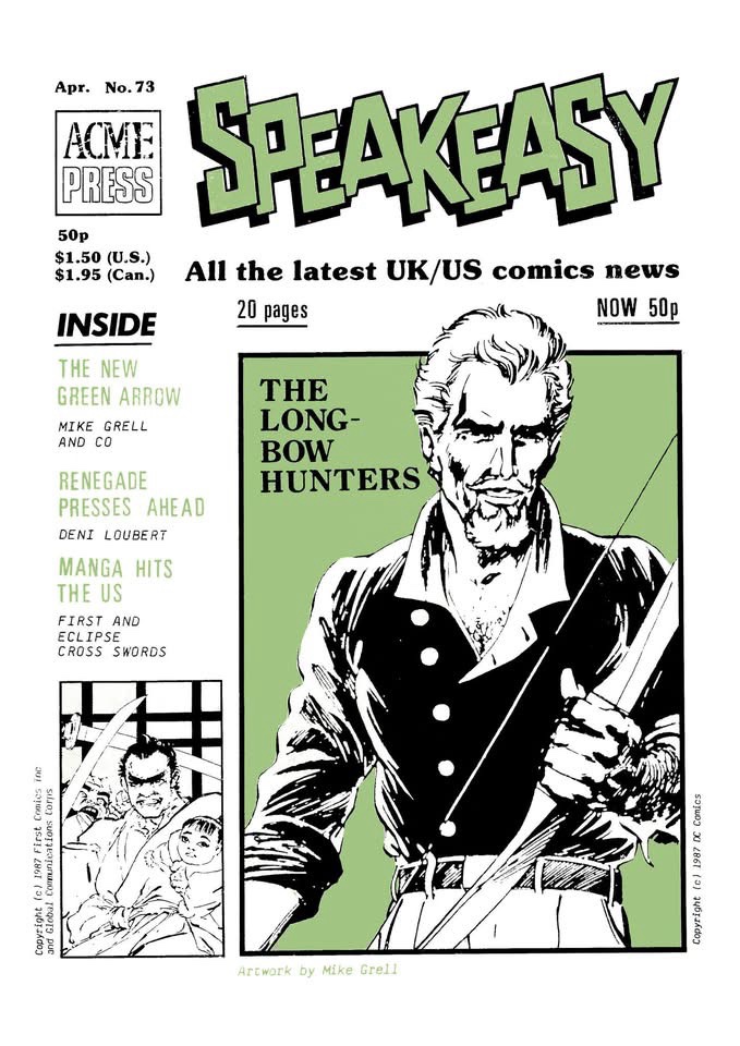 SPEAKEASY No. 73 Cover
