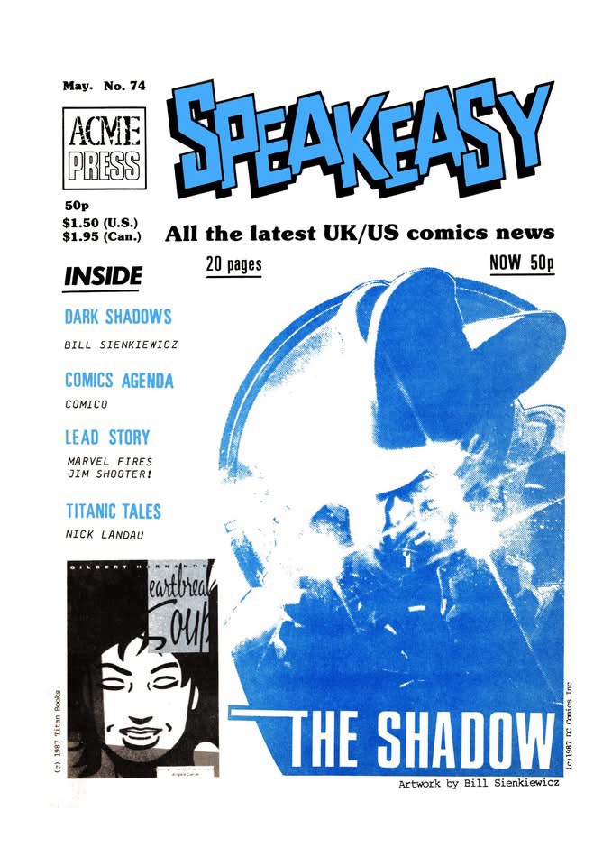 SPEAKEASY No. 74 Cover