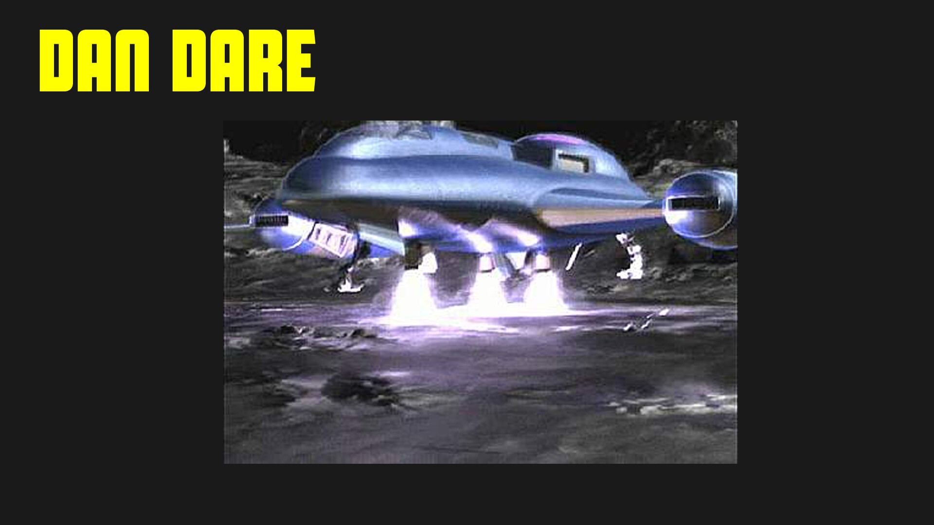 Dan Dare Animated Series - FX shot by Peter Profetto - Dan Dare's other ship, the Quasar