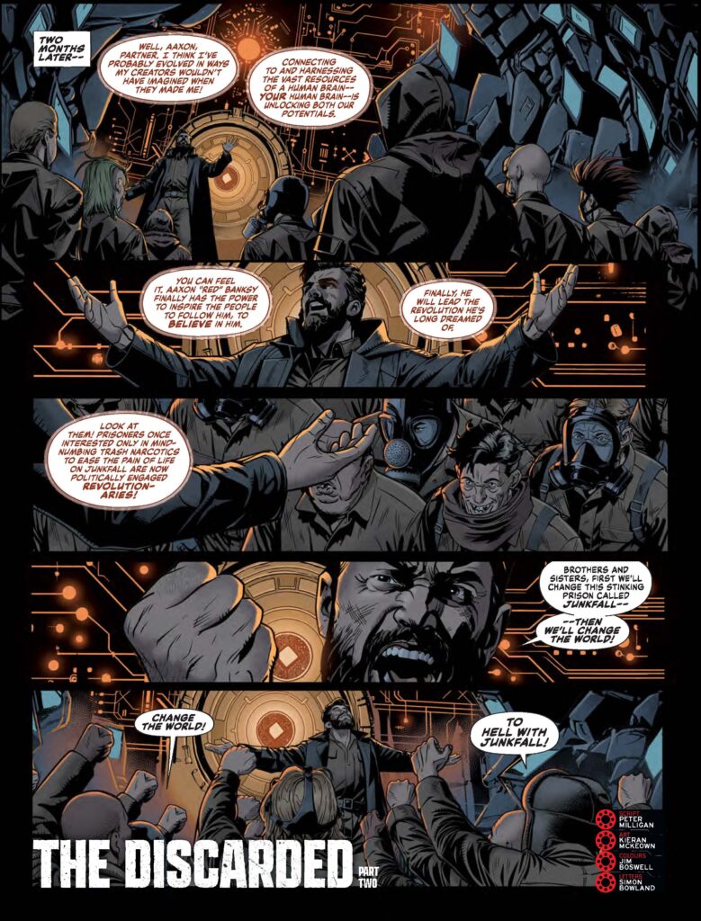 2000AD Prog 2464 - THE DISCARDED
by Peter Milligan (Writer) Kieran McKeown (Artist) Jim Boswell (Colourist) Simon Bowland (Letterer)