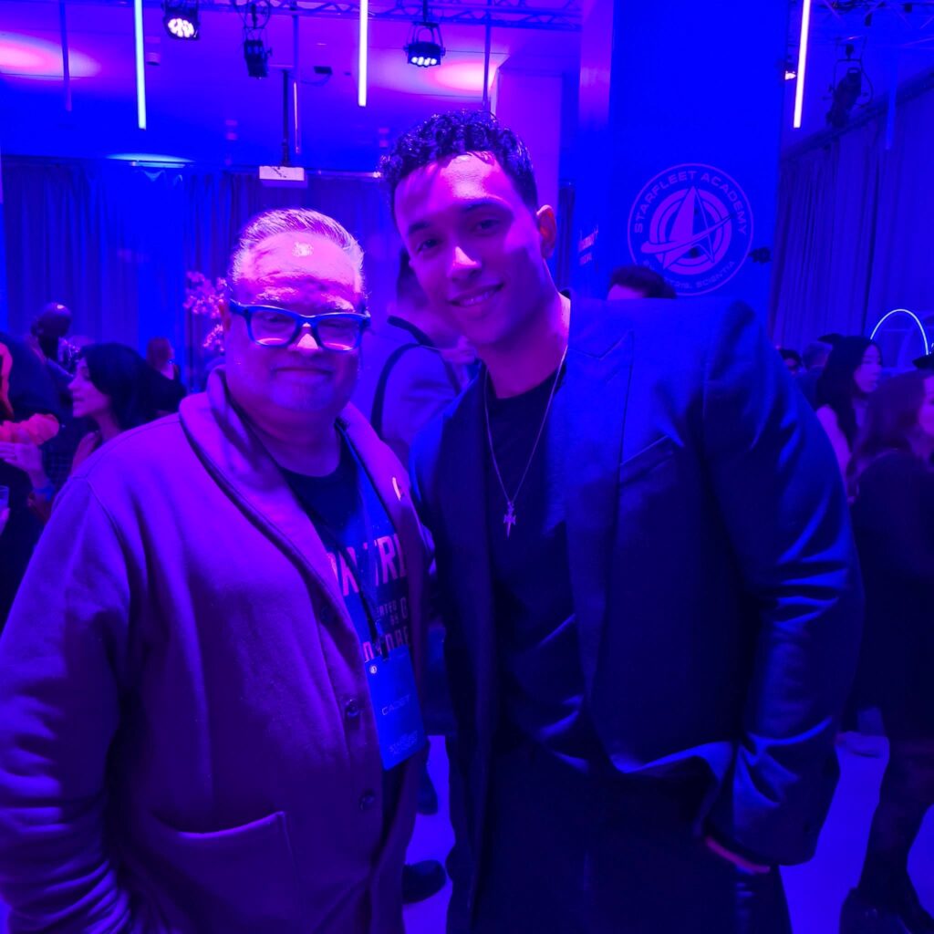 John Kirk with Starfleet Academy’s Sandro Rosta