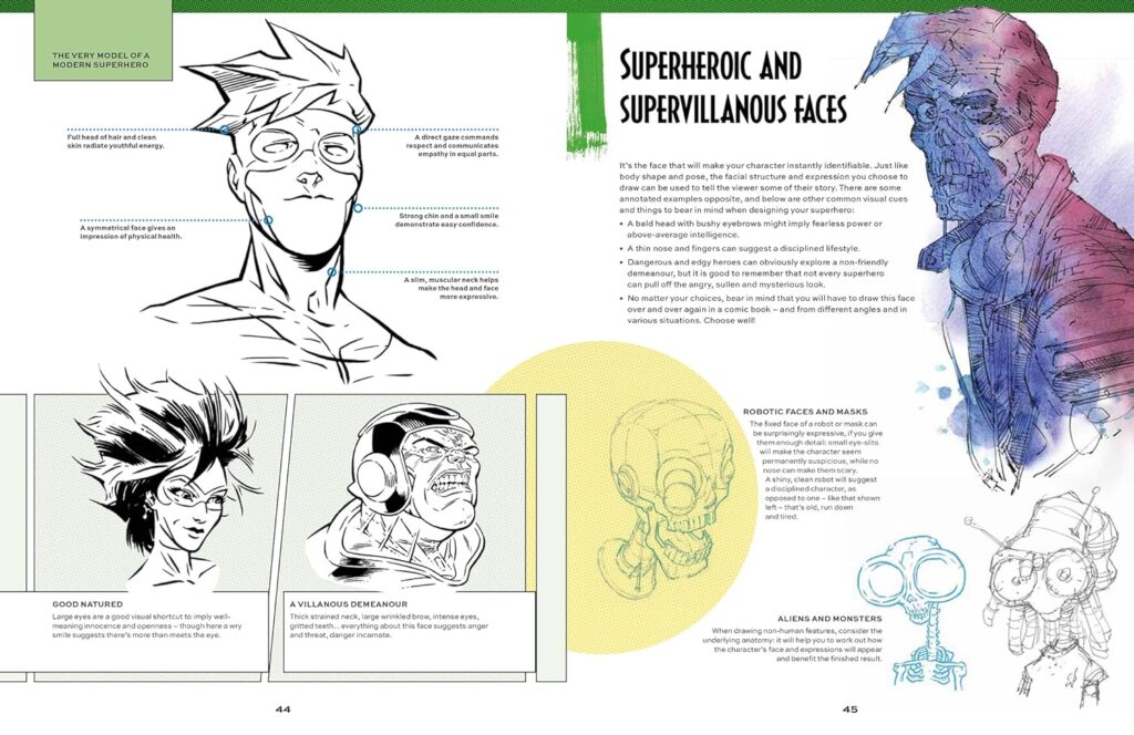 Comic Art Superheroes: Your Master Guide to Drawing Awesome Heroes, Villains and Monsters by Sam Hart