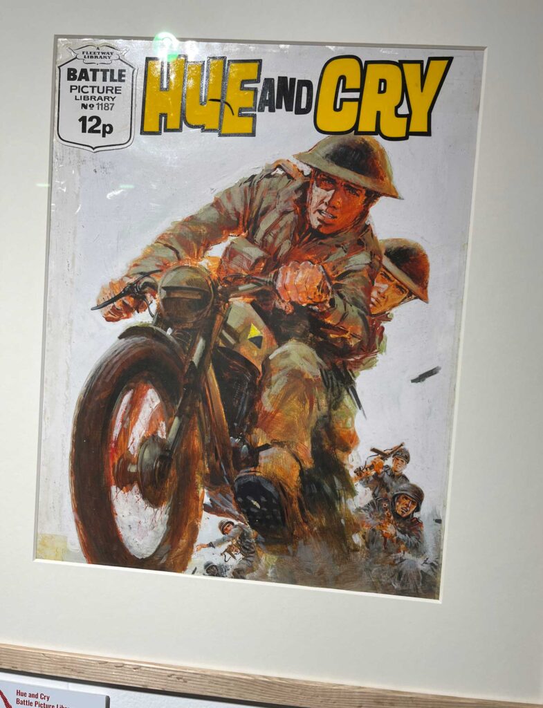 "Hue & Cry", a Battle Picture Library cover by Graham Coton (1978)