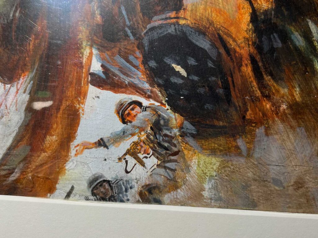 "Hue & Cry", a Battle Picture Library cover by Graham Coton (1978)