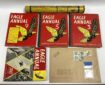A Contemporary Dan Dare 'Spaceship' Kite, in original tube, plus a Dan Dare stamp and four Eagle annuals (5, 9, 3 and 1961) kite hard to find. (Sheffield Auction Gallery Specialist Toys Auction 15th January 2026)