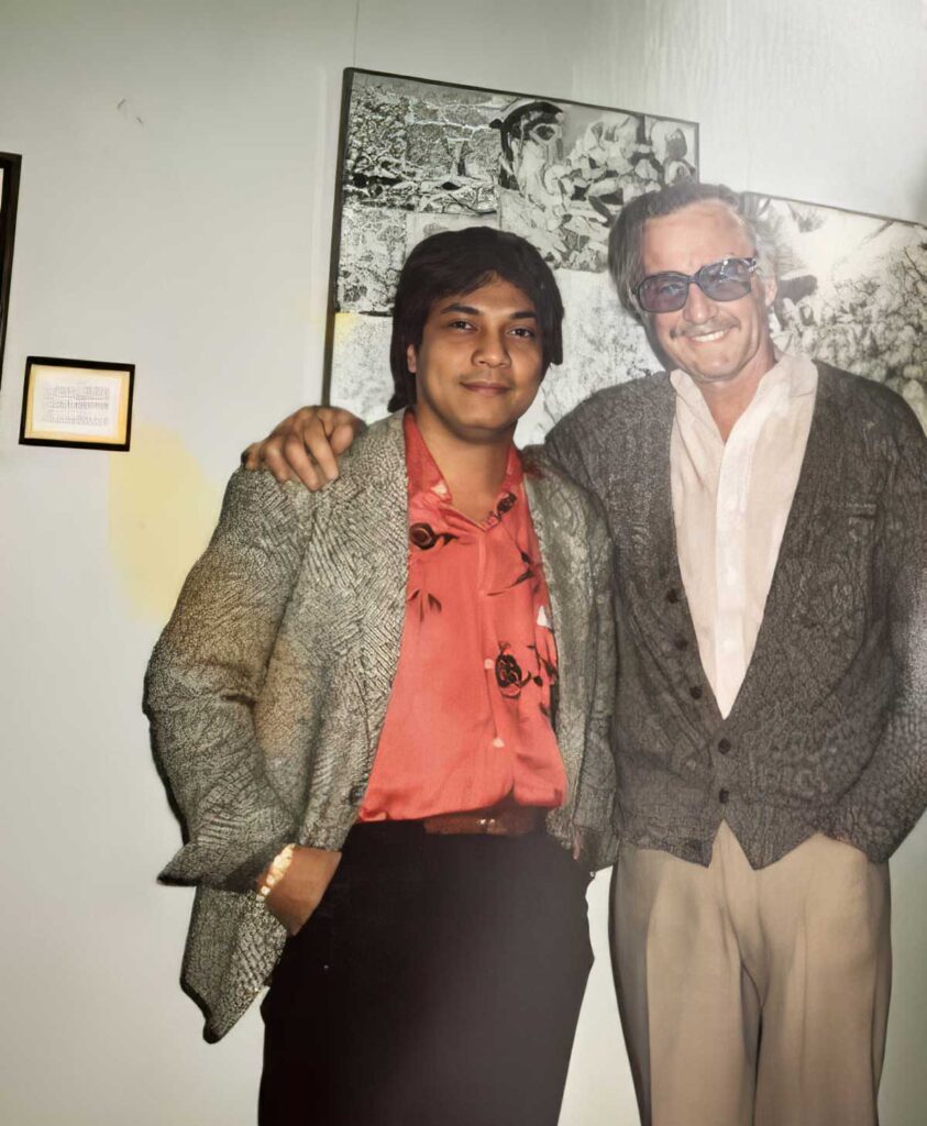 Dell Barras with Marvel's Stan Lee