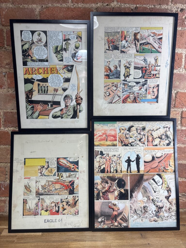 "Dan Dare" art in the The Travelling Auctioneer - 80 Lots - 10.00am Wednesday 21st Jan 2026, at Willingham Auctions