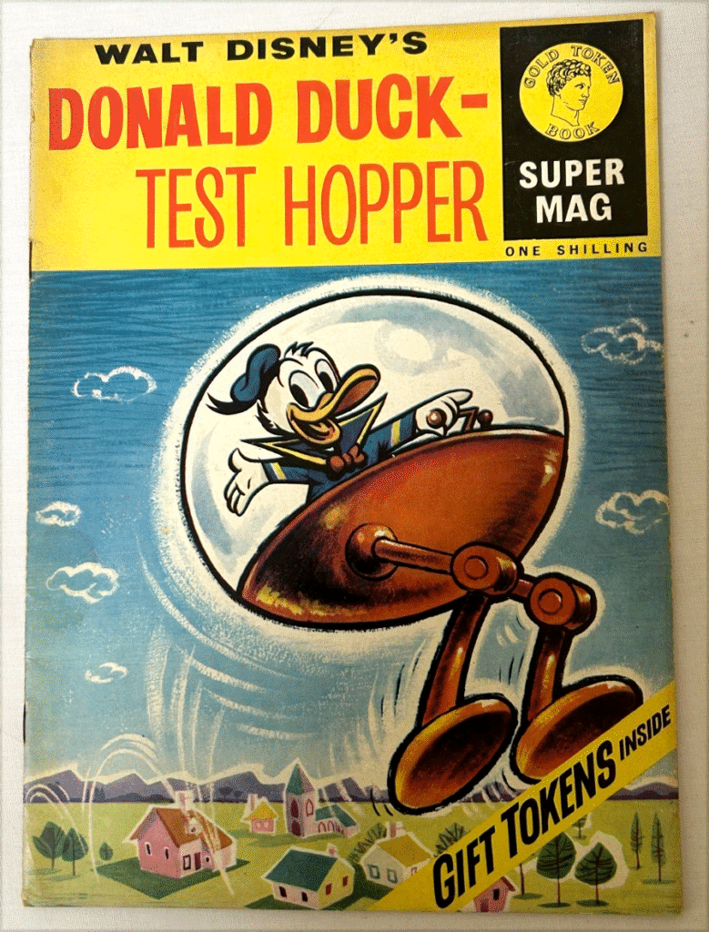 Gold Token Super Mag 5 Donald Duck – Test Hopper
Western: Gold Key: Walt Disney’s Donald Duck – Test Hopper, 1963