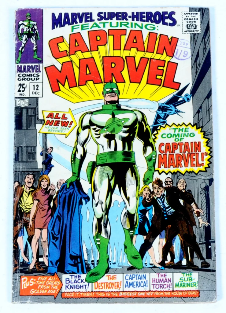 Vectis Comics & Publications - Thursday 15 January 2026 auction - Marvel Super-Heroes No. 12 featuring Captain Marvel