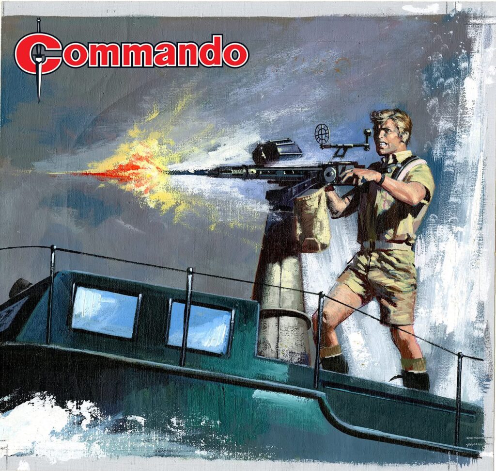 Commando 5926 (Silver): Let Battle Commence! Story: Brunt Art: A. C. Kennedy Cover: Penalva First published 1973 as No. 785